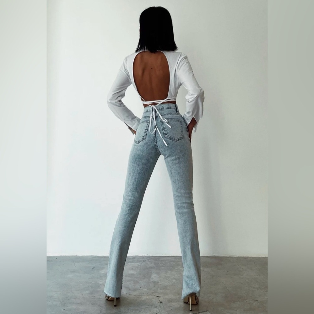 PIRAL Skinny Split Hem Jeans - Picture 4 of 12